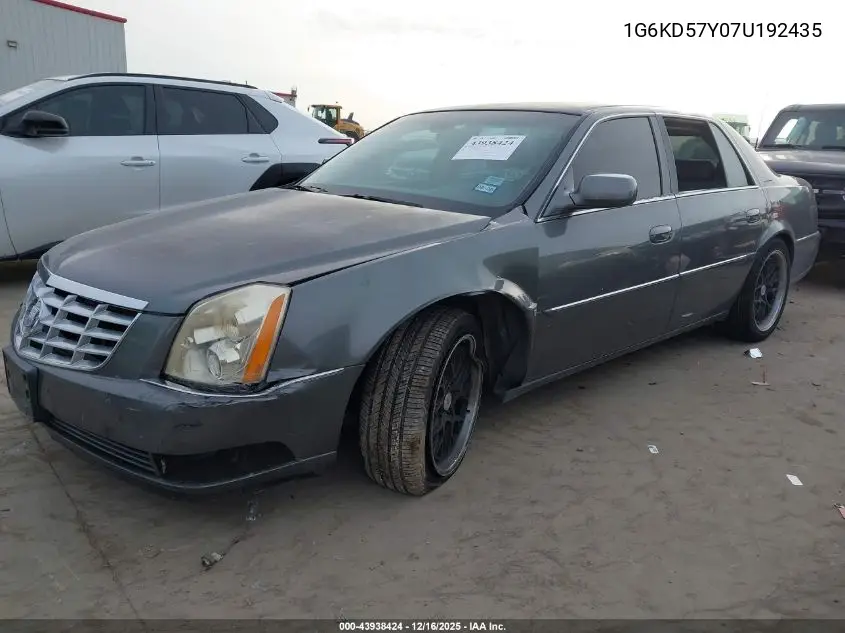 1G6KD57Y07U192435 2007 Cadillac Dts Luxury Ii