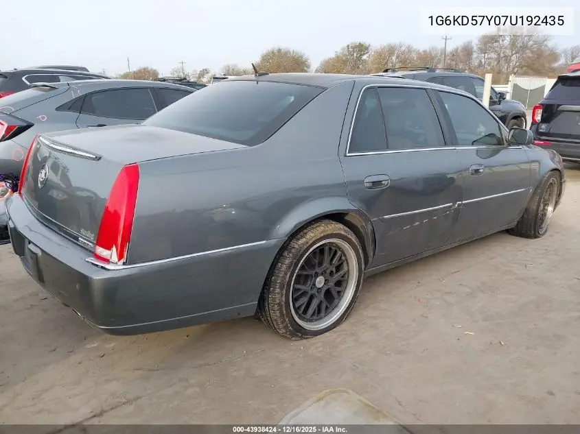 1G6KD57Y07U192435 2007 Cadillac Dts Luxury Ii