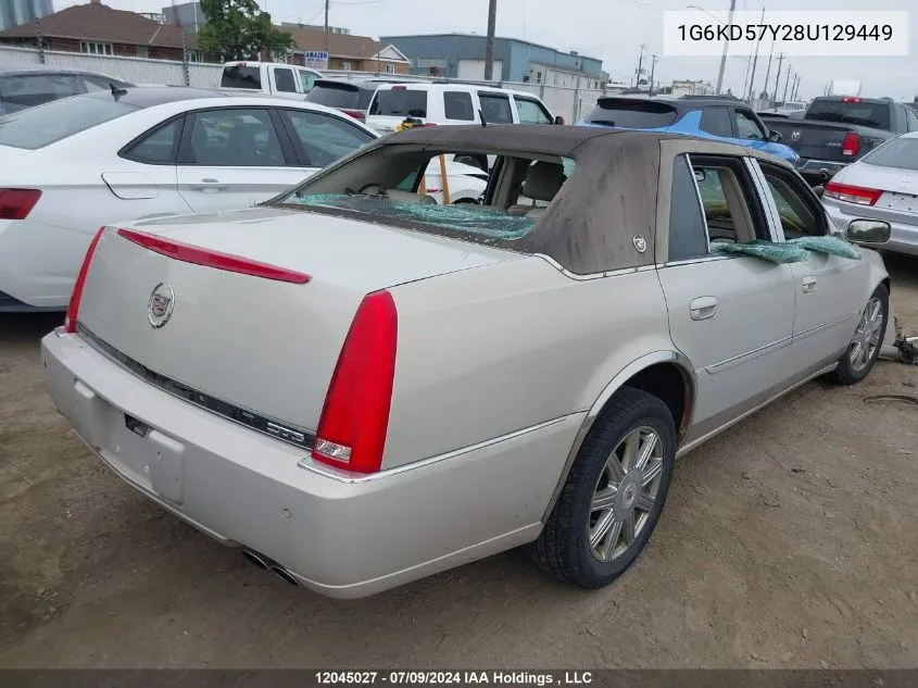 1G6KD57Y28U129449 2008 Cadillac Dts