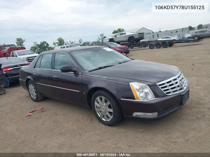 1G6KD57Y78U155125 2008 Cadillac Dts 1Sd