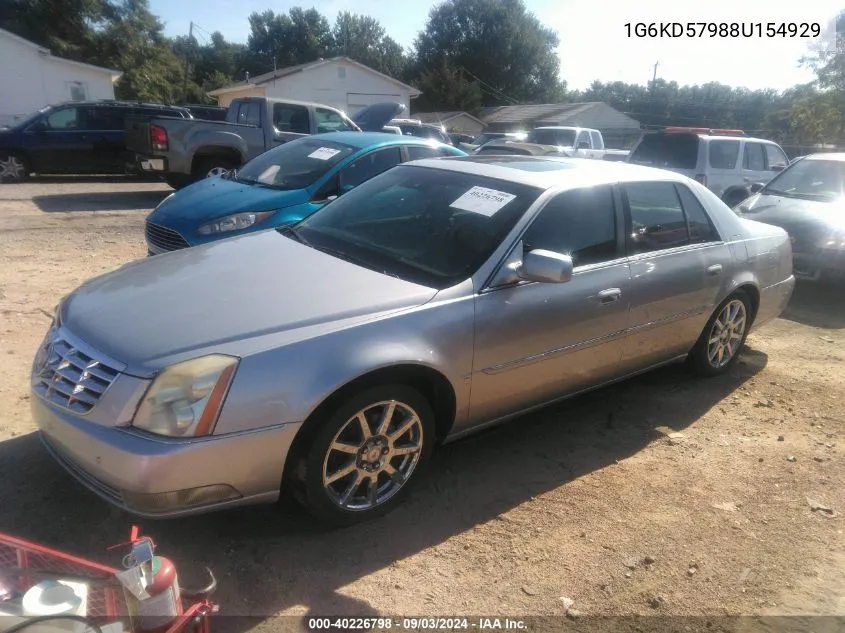 1G6KD57988U154929 2008 Cadillac Dts 1Se