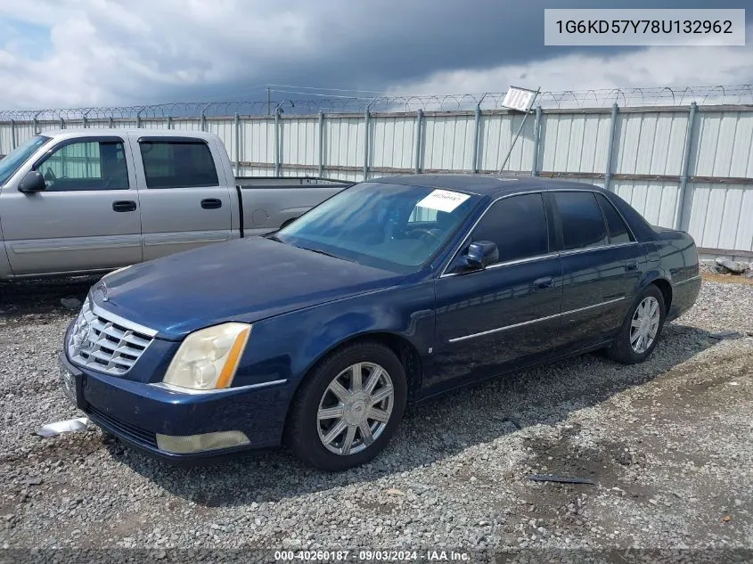 1G6KD57Y78U132962 2008 Cadillac Dts 1Sd