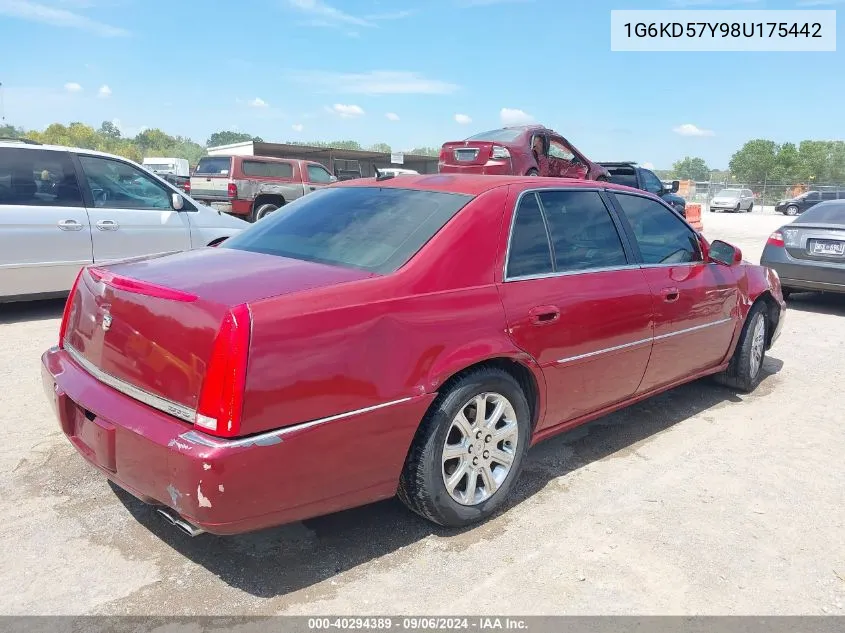 1G6KD57Y98U175442 2008 Cadillac Dts 1Sc