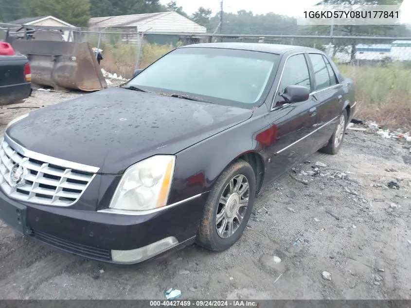 1G6KD57Y08U177841 2008 Cadillac Dts 1Sc