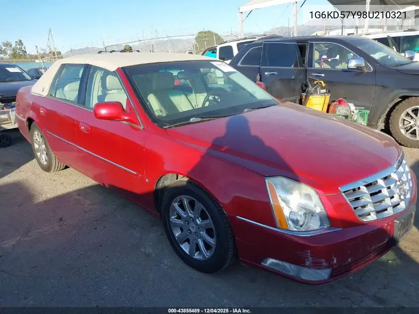 1G6KD57Y98U210321 2008 Cadillac Dts 1Sb