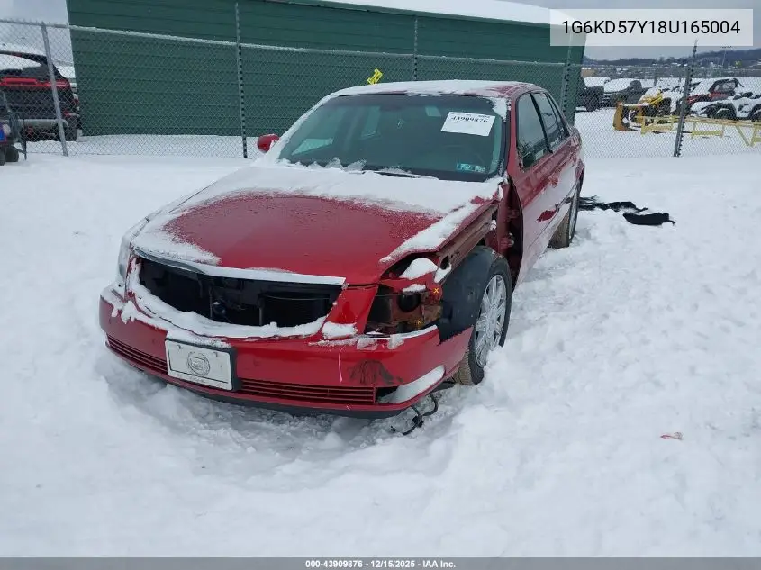 1G6KD57Y18U165004 2008 Cadillac Dts 1Sd