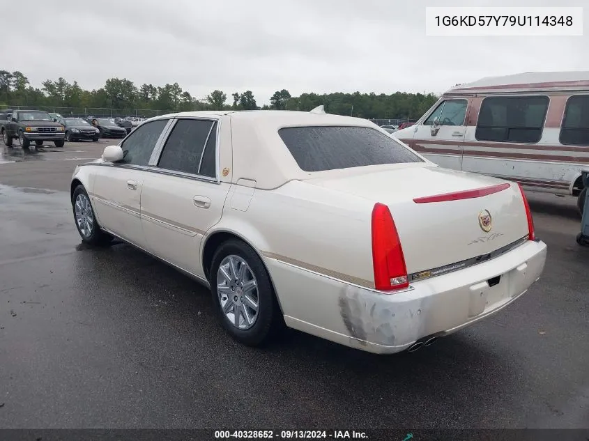 1G6KD57Y79U114348 2009 Cadillac Dts 1Sd