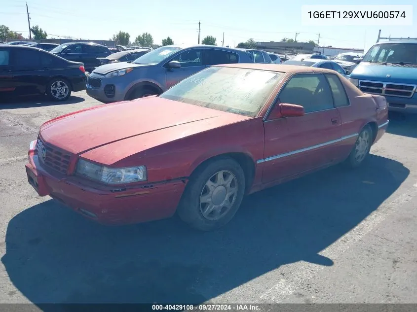 1G6ET129XVU600574 1997 Cadillac Eldorado Touring