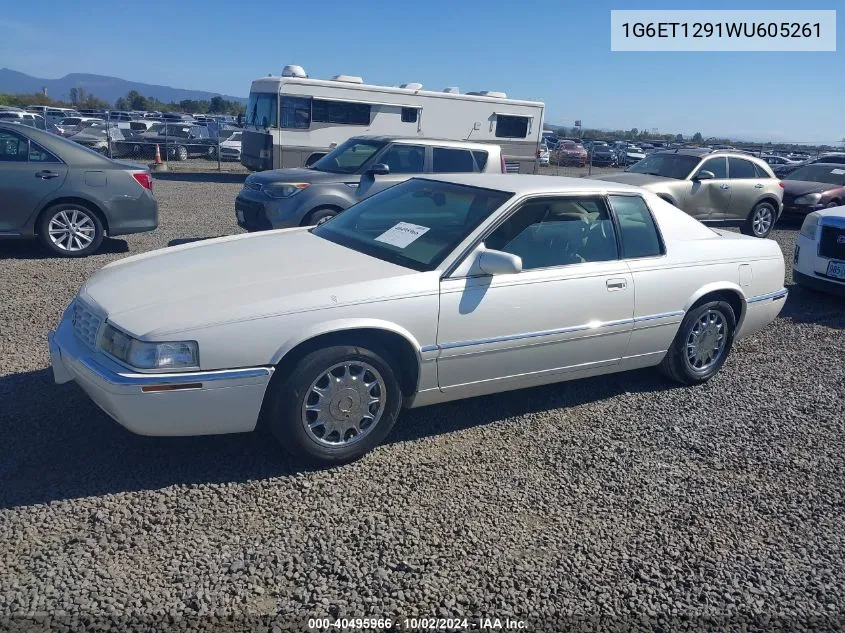 1G6ET1291WU605261 1998 Cadillac Eldorado Touring