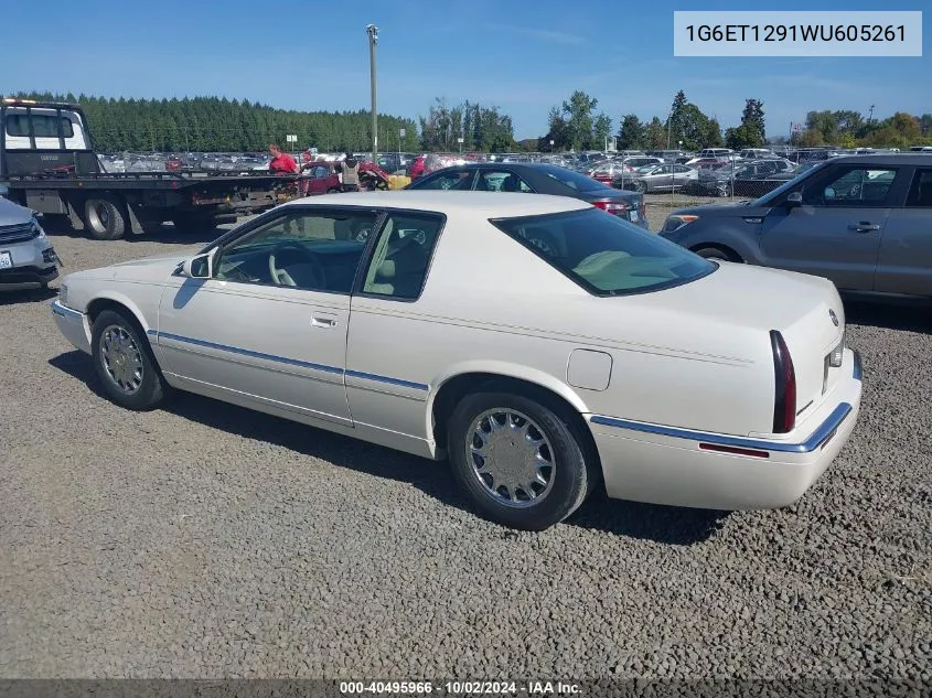 1G6ET1291WU605261 1998 Cadillac Eldorado Touring