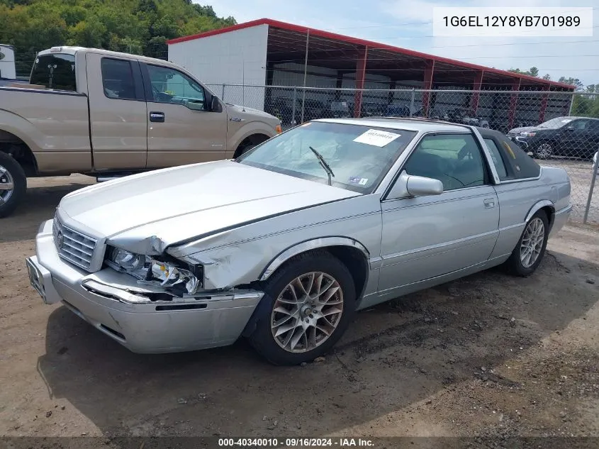 1G6EL12Y8YB701989 2000 Cadillac Eldorado Esc