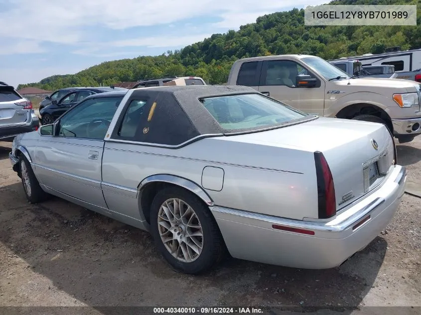 1G6EL12Y8YB701989 2000 Cadillac Eldorado Esc