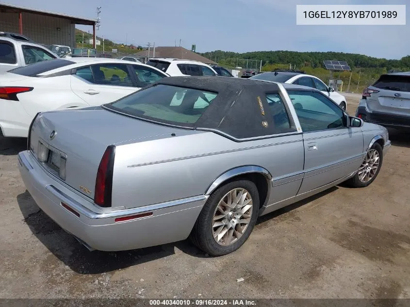 1G6EL12Y8YB701989 2000 Cadillac Eldorado Esc