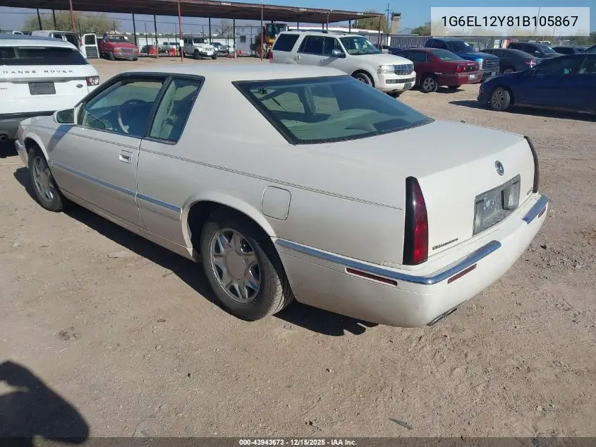 1G6EL12Y81B105867 2001 Cadillac Eldorado Esc