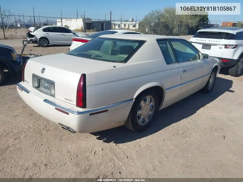 1G6EL12Y81B105867 2001 Cadillac Eldorado Esc