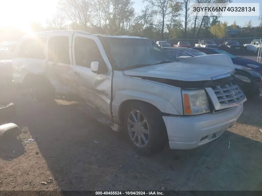 3GYFK66N74G328134 2004 Cadillac Escalade Esv Platinum Edition