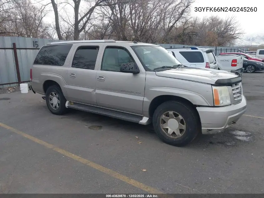 3GYFK66N24G245260 2004 Cadillac Escalade Esv Standard