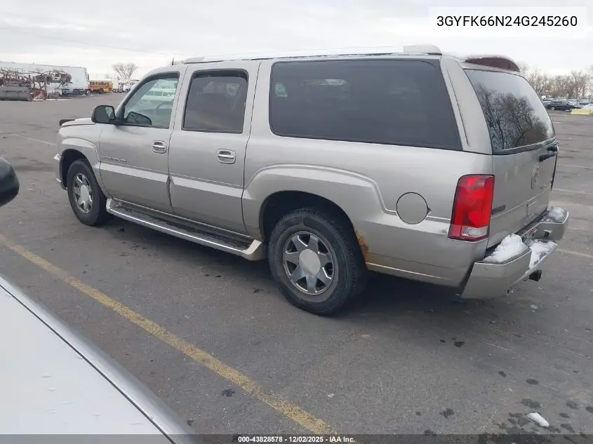 3GYFK66N24G245260 2004 Cadillac Escalade Esv Standard