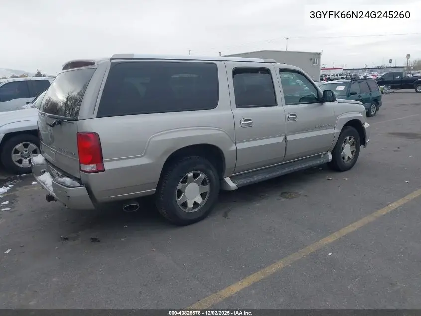 3GYFK66N24G245260 2004 Cadillac Escalade Esv Standard