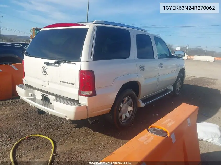 1GYEK63N24R270062 2004 Cadillac Escalade Standard