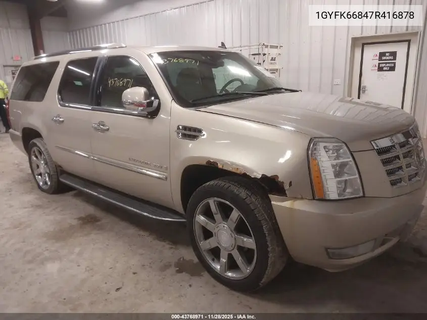 1GYFK66847R416878 2007 Cadillac Escalade Esv Standard