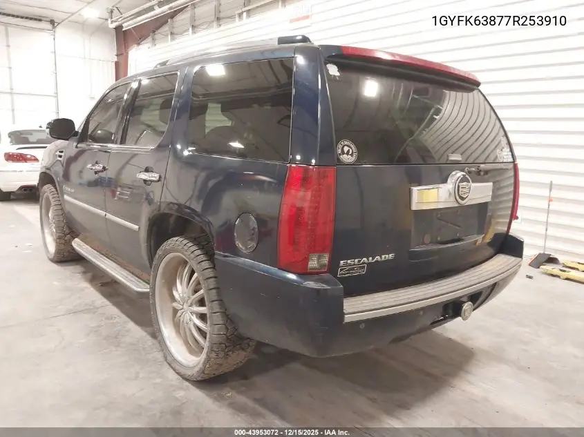 1GYFK63877R253910 2007 Cadillac Escalade Standard