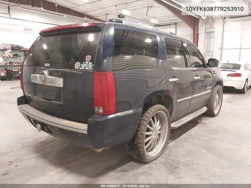 1GYFK63877R253910 2007 Cadillac Escalade Standard