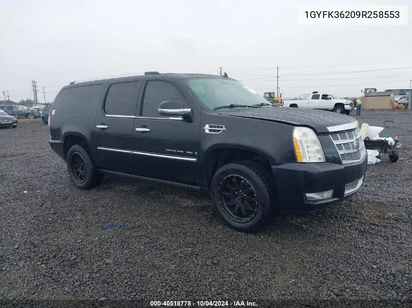 1GYFK36209R258553 2009 Cadillac Escalade Esv Platinum Edition