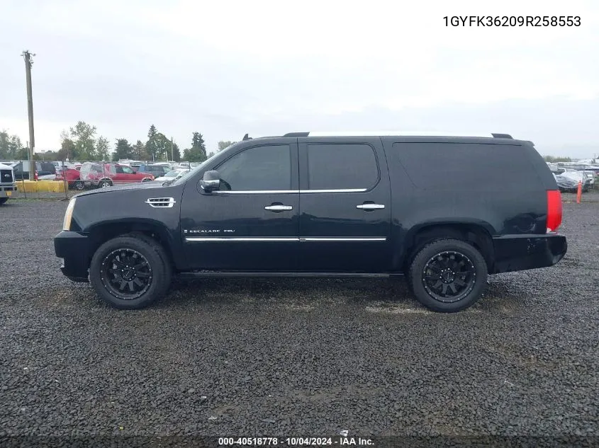 1GYFK36209R258553 2009 Cadillac Escalade Esv Platinum Edition