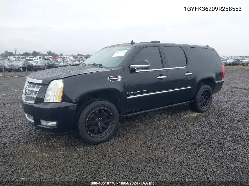 1GYFK36209R258553 2009 Cadillac Escalade Esv Platinum Edition