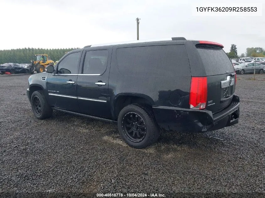 1GYFK36209R258553 2009 Cadillac Escalade Esv Platinum Edition