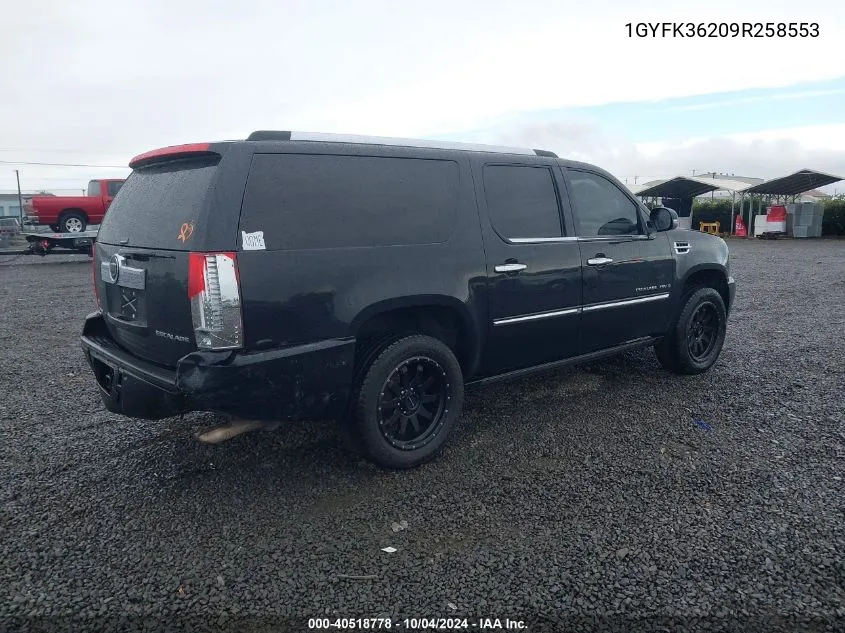 1GYFK36209R258553 2009 Cadillac Escalade Esv Platinum Edition