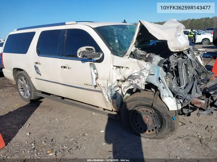 1GYFK36259R143477 2009 Cadillac Escalade Esv Platinum Edition