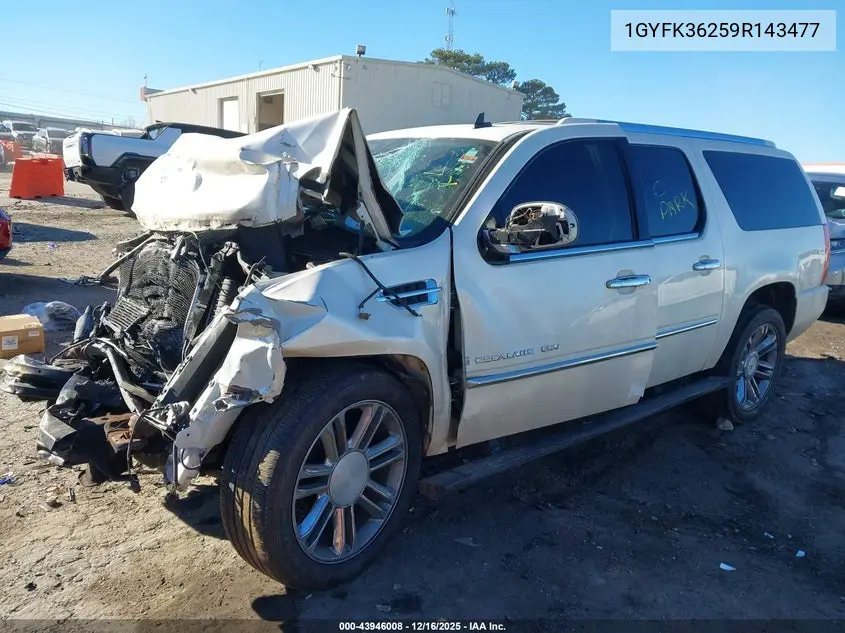 1GYFK36259R143477 2009 Cadillac Escalade Esv Platinum Edition
