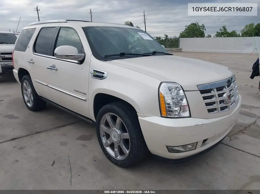 1GYS4EEJ6CR196807 2012 Cadillac Escalade Hybrid Standard