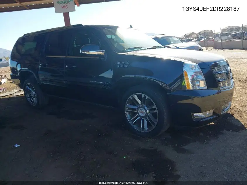 1GYS4JEF2DR228187 2013 Cadillac Escalade Esv Premium