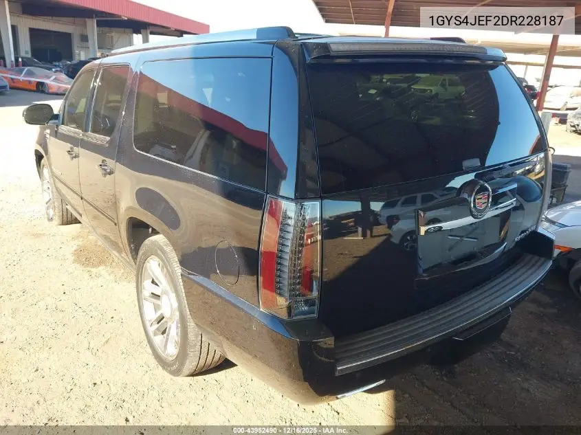 1GYS4JEF2DR228187 2013 Cadillac Escalade Esv Premium