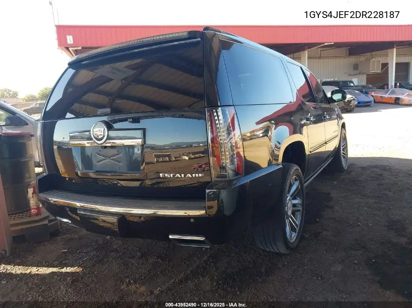 1GYS4JEF2DR228187 2013 Cadillac Escalade Esv Premium