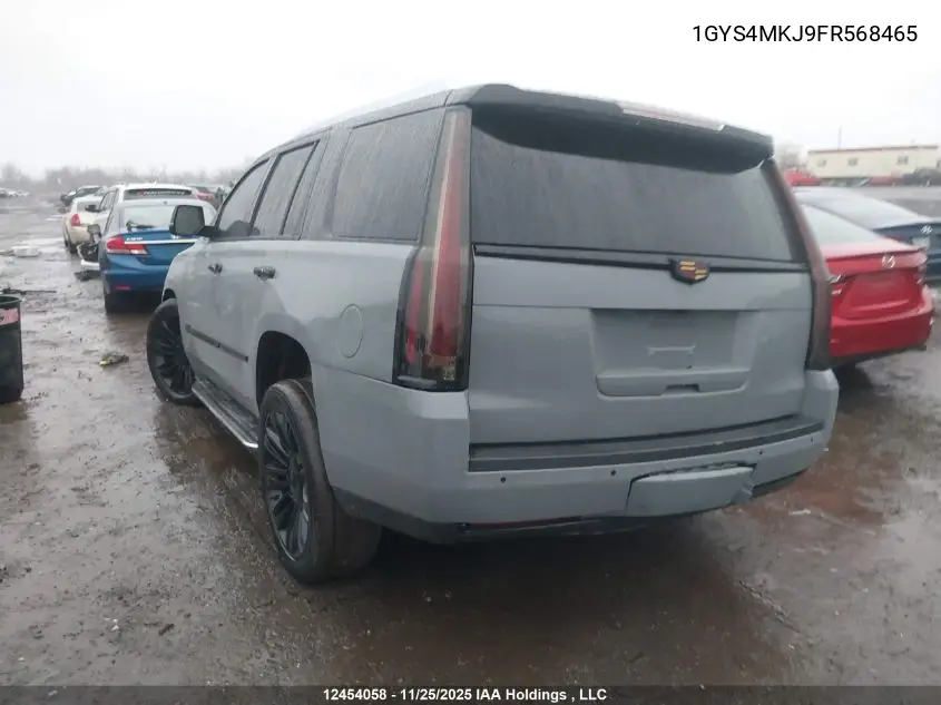 1GYS4MKJ9FR568465 2015 Cadillac Escalade Luxury