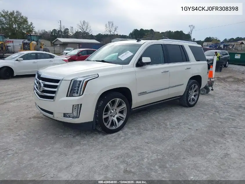 1GYS4CKJ0FR308398 2015 Cadillac Escalade Premium