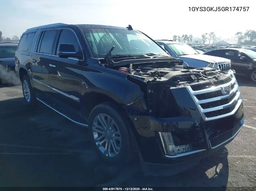 1GYS3GKJ5GR174757 2016 Cadillac Escalade Esv Standard