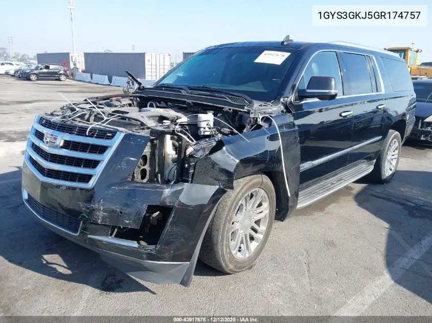 1GYS3GKJ5GR174757 2016 Cadillac Escalade Esv Standard