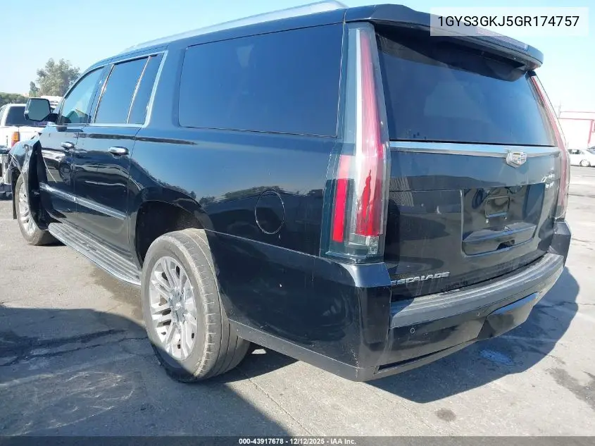 1GYS3GKJ5GR174757 2016 Cadillac Escalade Esv Standard