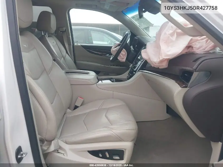 1GYS3HKJ5GR427758 2016 Cadillac Escalade Esv Luxury Collection