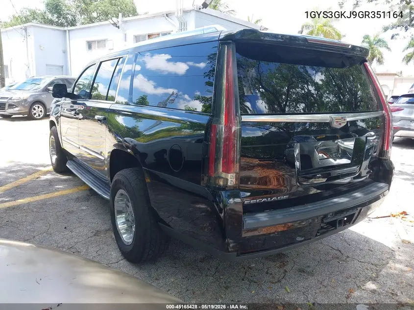 1GYS3GKJ9GR351164 2016 Cadillac Escalade Esv Standard