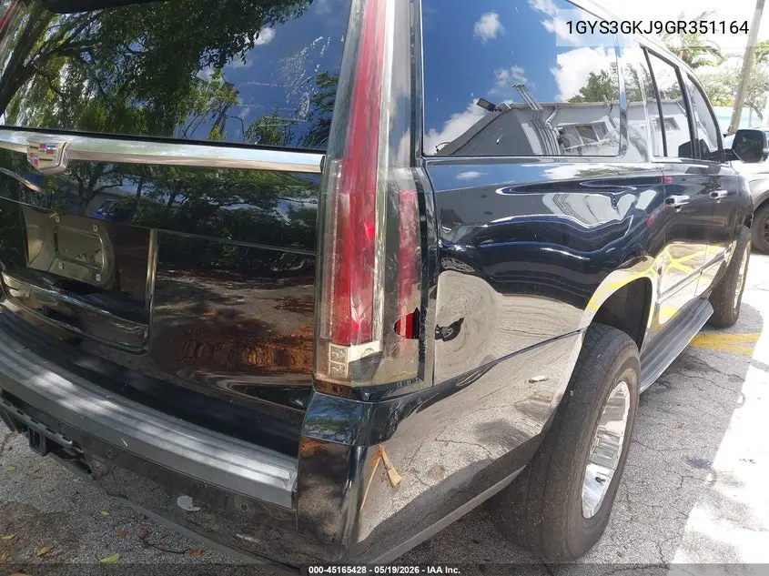 1GYS3GKJ9GR351164 2016 Cadillac Escalade Esv Standard