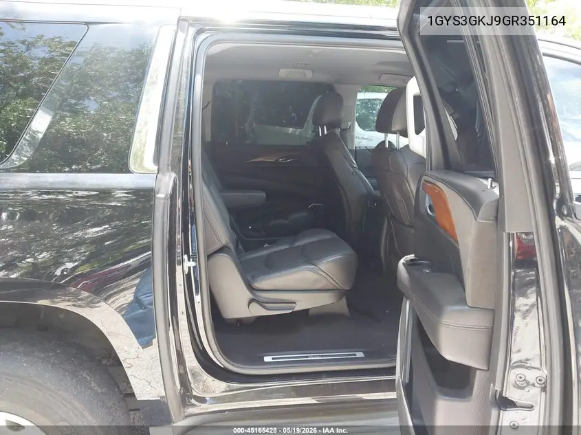 1GYS3GKJ9GR351164 2016 Cadillac Escalade Esv Standard