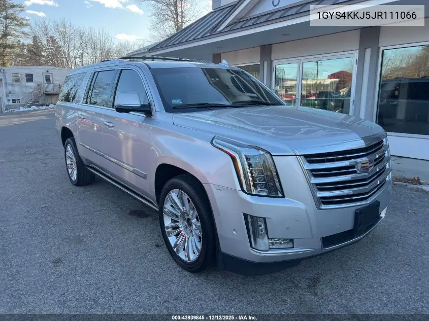 1GYS4KKJ5JR111066 2018 Cadillac Escalade Esv Platinum
