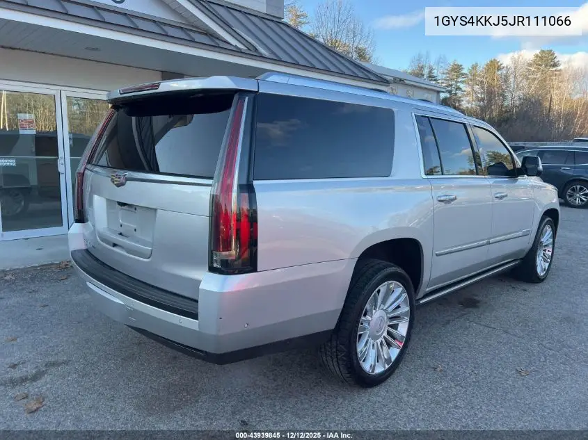 1GYS4KKJ5JR111066 2018 Cadillac Escalade Esv Platinum