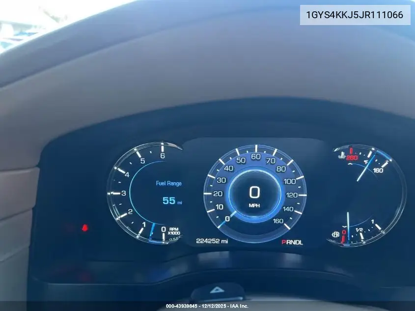 1GYS4KKJ5JR111066 2018 Cadillac Escalade Esv Platinum